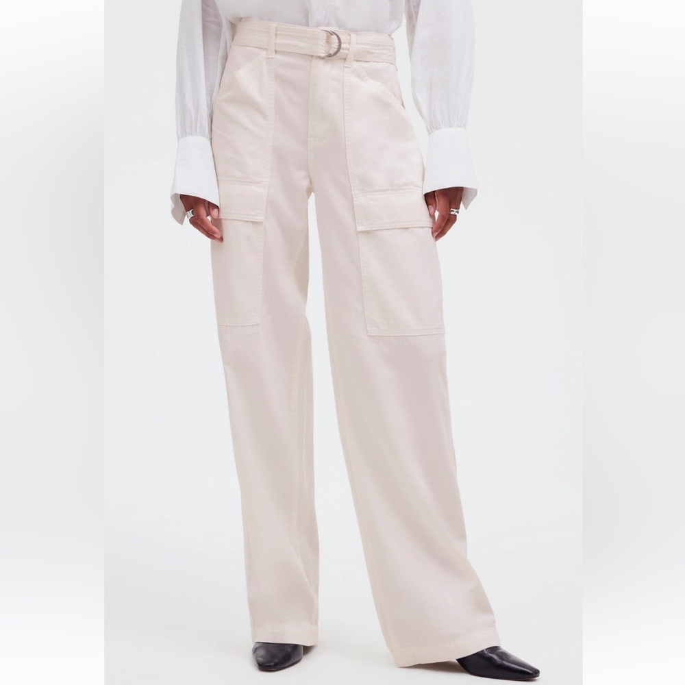 Madewell Belted Straight Leg Cargo Pants